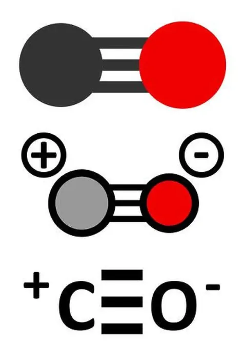 Framed Print : Carbon monoxide (CO) toxic gas molecule Framed Print : Carbon monoxide (CO) toxic gas molecule