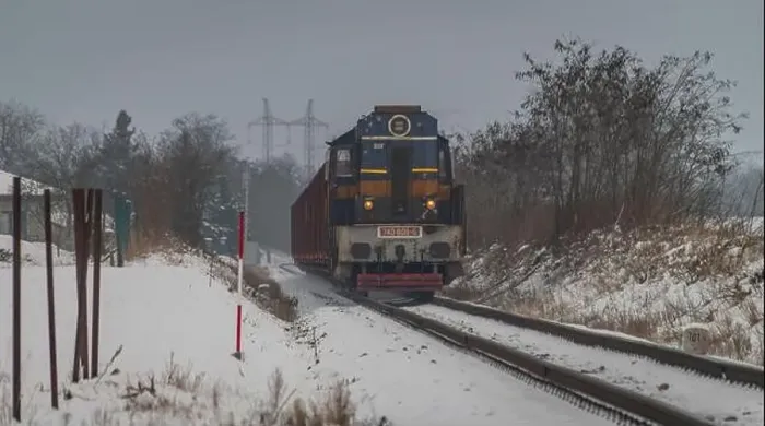 Framed Print : Cargo train with motor engine in winter snowy morning near cold village Lenesice CZ 12 09 2023 Framed Print : Cargo train with motor engine in winter snowy morning near cold village Lenesice CZ 12 09 2023