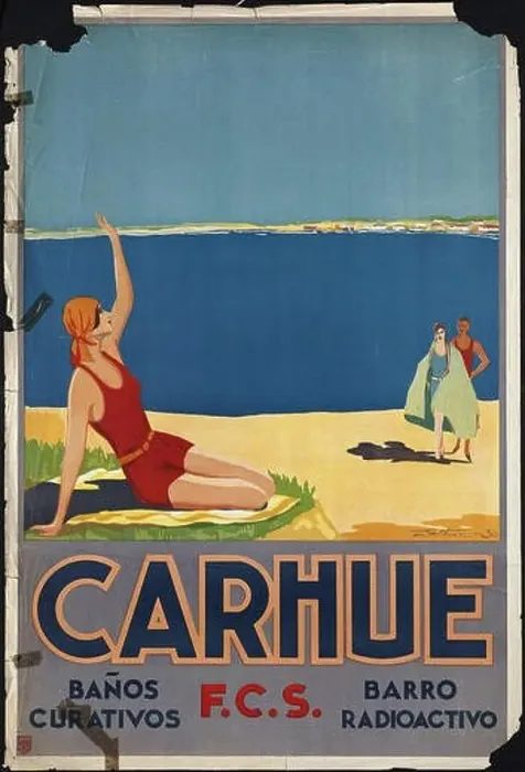 Framed Print : Carhue - Vintage travel poster 1920s-1940s Framed Print : Carhue - Vintage travel poster 1920s-1940s