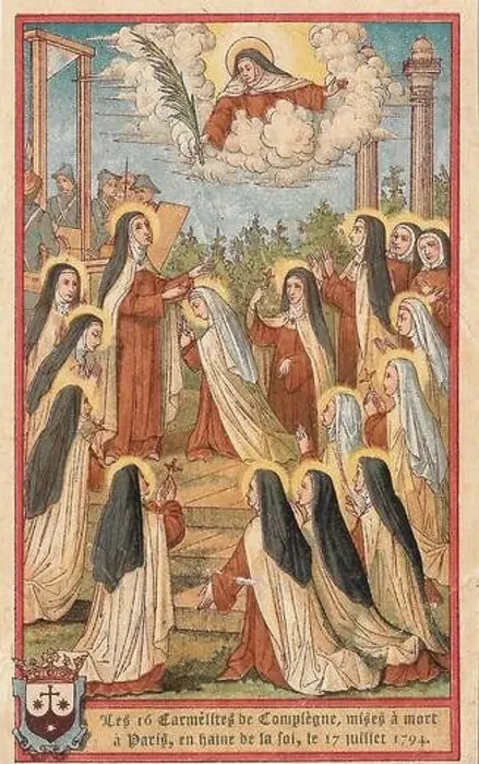 Framed Print : The Carmelites of Compiègne. Museum: PRIVATE COLLECTION. Author: ANONYMOUS Framed Print : The Carmelites of Compiègne. Museum: PRIVATE COLLECTION. Author: ANONYMOUS
