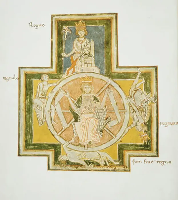 Framed Print : Carmina Burana Wheel of Fortune-Medieval times A 13th century collection of poems some provided with music Framed Print : Carmina Burana Wheel of Fortune-Medieval times A 13th century collection of poems some provided with music