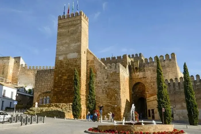 Framed Print : Carmona, Spain - 2 January 2022: view at the castle of Carmona on Andalucia in Spain Framed Print : Carmona, Spain - 2 January 2022: view at the castle of Carmona on Andalucia in Spain