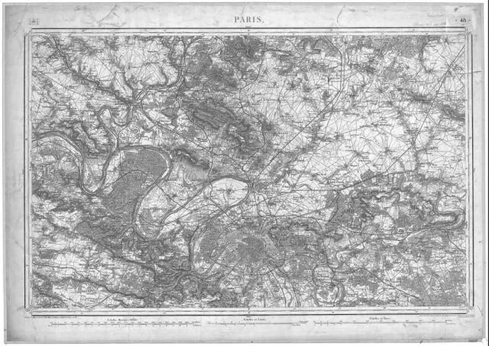 Framed Print : Carte d'État-Major, Plan de Paris, 1832 - IGN Framed Print : Carte d'État-Major, Plan de Paris, 1832 - IGN
