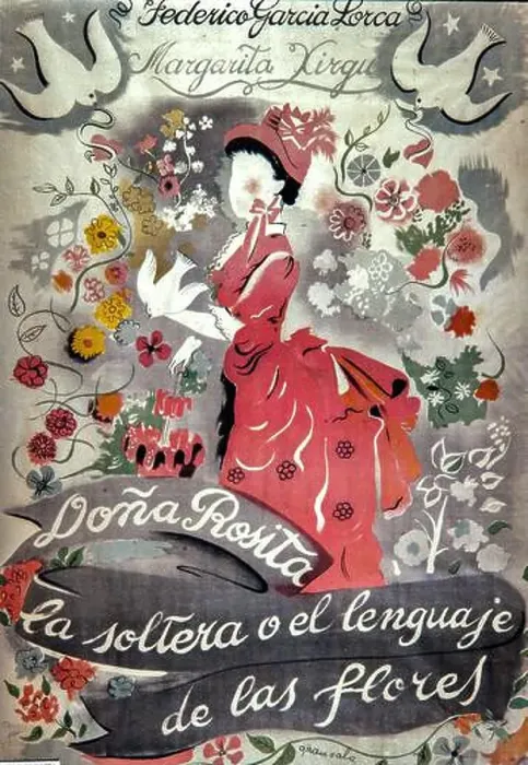 Framed Print : Cartel de Emilio Grau Sala, Doña Rosita Framed Print : Cartel de Emilio Grau Sala, Doña Rosita