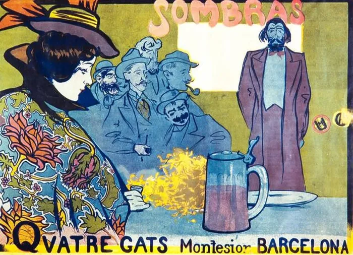 Framed Print : Cartel modernista. Quatre gats, 1899. Colección privada. Author: RAMON CASAS Framed Print : Cartel modernista. Quatre gats, 1899. Colección privada. Author: RAMON CASAS