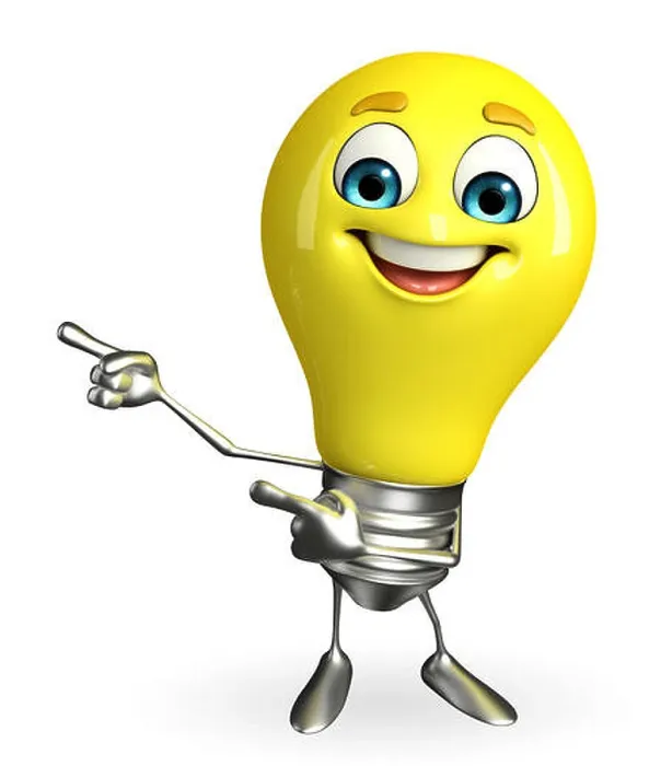 Framed Print : Cartoon Character of light bulb with pointing pose Framed Print : Cartoon Character of light bulb with pointing pose
