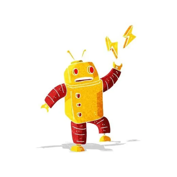 Framed Print : cartoon robot Framed Print : cartoon robot