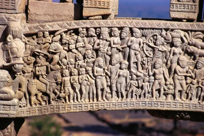 Framed Print : Carved stories of King Ashoka on gate of Sanchi stupa ; Madhya Pradesh ; India ; Asia ; Indian ; Asian Framed Print : Carved stories of King Ashoka on gate of Sanchi stupa ; Madhya Pradesh ; India ; Asia ; Indian ; Asian