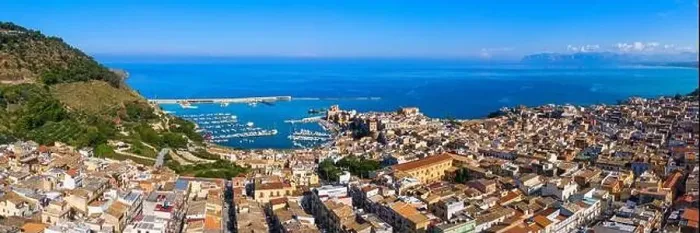Framed Print : Castellammare del Golfo panorama (Gulf of Castellammare) on Mediterranean Sea Framed Print : Castellammare del Golfo panorama (Gulf of Castellammare) on Mediterranean Sea