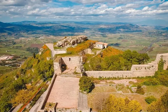 Framed Print : Castello di lombardia in Enna Sicily, Italy Framed Print : Castello di lombardia in Enna Sicily, Italy