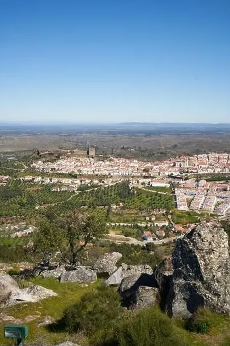 Framed Print : Castelo de Vide in Alentejo, Portugal from Serra de Sao Mamede mountains Framed Print : Castelo de Vide in Alentejo, Portugal from Serra de Sao Mamede mountains