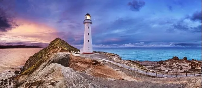 Framed Print : Castle Point Lighthouse, sunset, Wairarapa, New Zealand Framed Print : Castle Point Lighthouse, sunset, Wairarapa, New Zealand