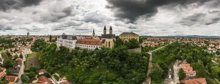 Framed Print : Castle of Veszprem with cloudy sky Framed Print : Castle of Veszprem with cloudy sky