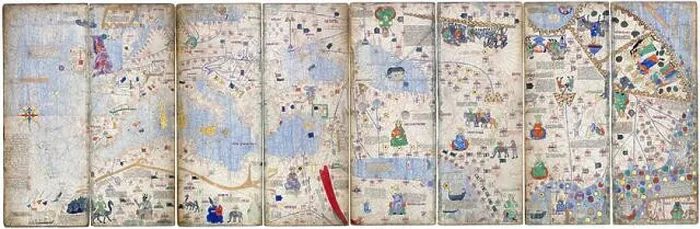 Framed Print : The Catalan Atlas (1375) is the most important Catalan map of the medieval period Framed Print : The Catalan Atlas (1375) is the most important Catalan map of the medieval period