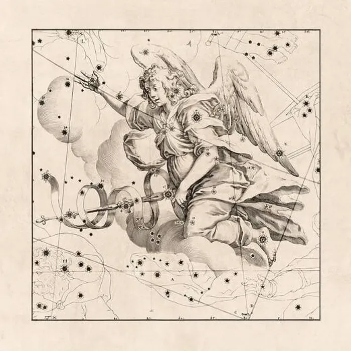 Framed Print : Celestial Map Illustration with vintage inspiration Framed Print : Celestial Map Illustration with vintage inspiration