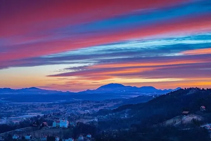 Framed Print : Celje city at a sunset Framed Print : Celje city at a sunset