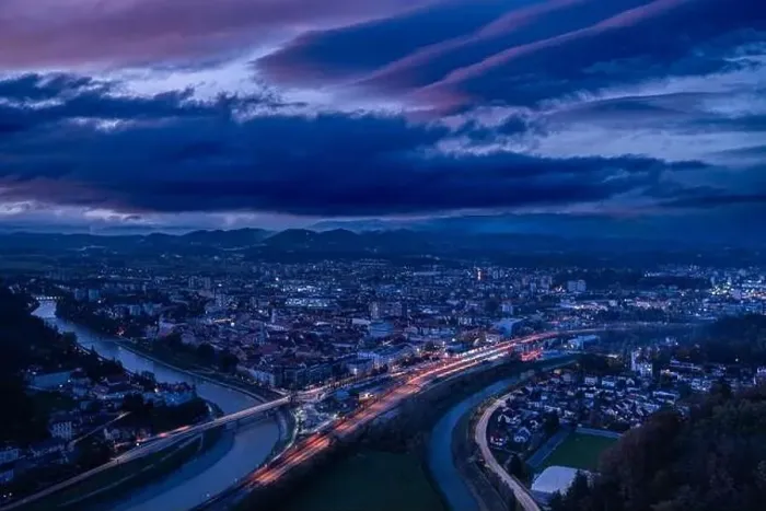 Framed Print : Celje by night Framed Print : Celje by night