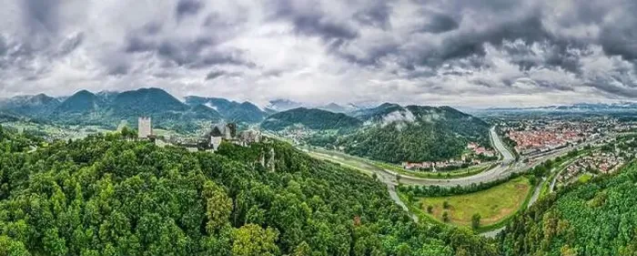Framed Print : Celje Old Castle in Slovenia Medieval Fortification in Julian Alps Mountains Styria Region Framed Print : Celje Old Castle in Slovenia Medieval Fortification in Julian Alps Mountains Styria Region