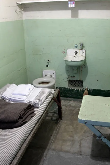 Framed Print : Cell at the Alcatraz correctional facility in San Francisco bay california USA Framed Print : Cell at the Alcatraz correctional facility in San Francisco bay california USA