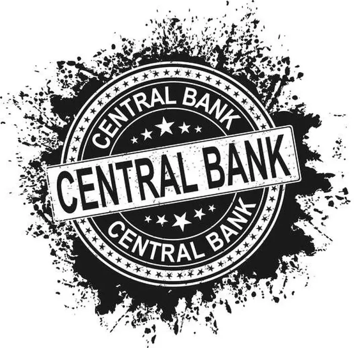 Framed Print : Central Bank Federal Reserve round stamp on white Framed Print : Central Bank Federal Reserve round stamp on white