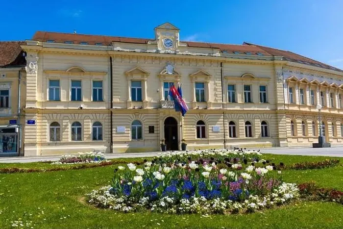 Framed Print : Centre of Koprivnica town in Croatia Framed Print : Centre of Koprivnica town in Croatia