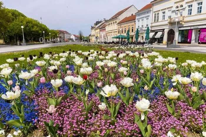 Framed Print : Centre of Koprivnica town in Croatia Framed Print : Centre of Koprivnica town in Croatia