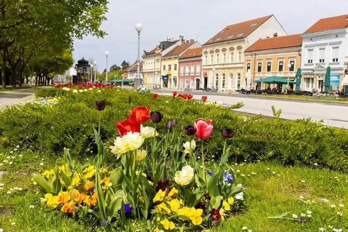 Framed Print : Centre of Koprivnica town in Croatia Framed Print : Centre of Koprivnica town in Croatia