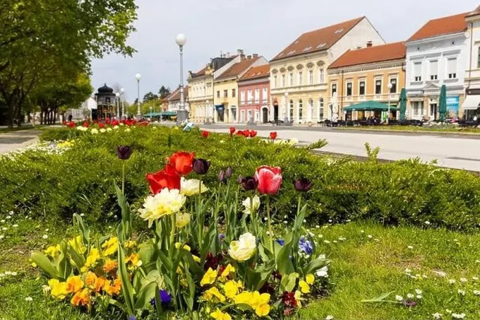 Framed Print : Centre of Koprivnica town in Croatia Framed Print : Centre of Koprivnica town in Croatia