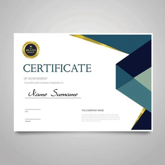 Framed Print : Certificate Template - modern horizontal elegant vector document with luxury design. Diploma of achievement, appreciation with copy space for name, su Framed Print : Certificate Template - modern horizontal elegant vector document with luxury design. Diploma of achievement, appreciation with copy space for name, su