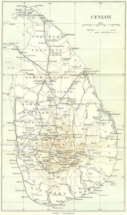 Framed Print : CEYLON: Ceylon (Sri Lanka) map showing railways towns. British India, 1924 Framed Print : CEYLON: Ceylon (Sri Lanka) map showing railways towns. British India, 1924