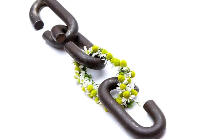 Framed Print : a chain is only as strong as its weakest link proverb one link made of flowers Framed Print : a chain is only as strong as its weakest link proverb one link made of flowers
