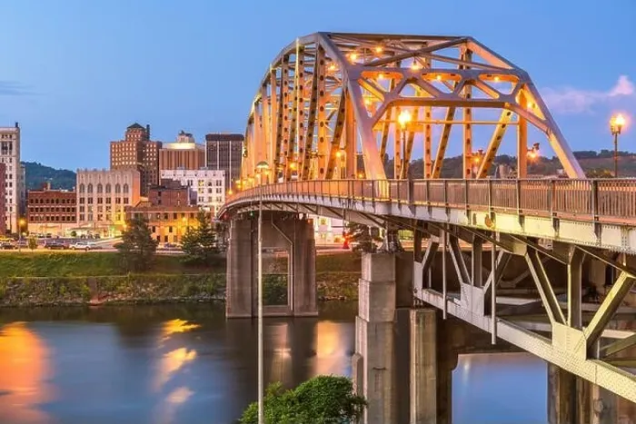 Framed Print : Charleston, West Virginia, USA downtown skyline on the river at dusk Framed Print : Charleston, West Virginia, USA downtown skyline on the river at dusk