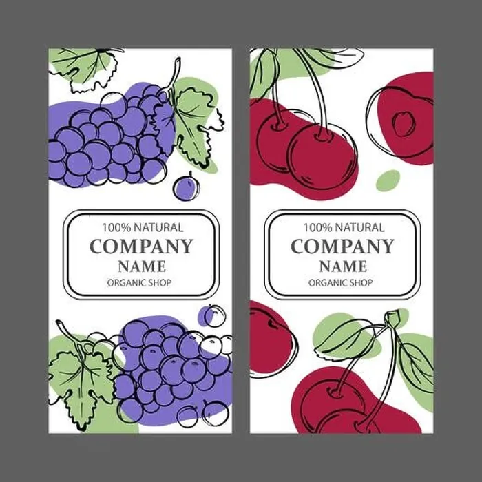 Framed Print : CHERRY AND GRAPE Label Templates Design Of Stickers For Shop Of Tropical Organic Natural Fresh Juicy Fruits Wine And Dessert Drinks In Vintage Vector Framed Print : CHERRY AND GRAPE Label Templates Design Of Stickers For Shop Of Tropical Organic Natural Fresh Juicy Fruits Wine And Dessert Drinks In Vintage Vector