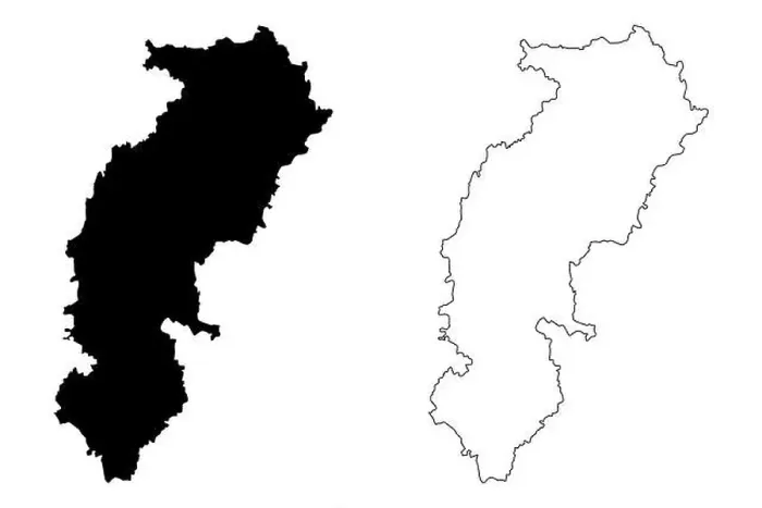 Framed Print : Chhattisgarh (States and union territories of India) Framed Print : Chhattisgarh (States and union territories of India)