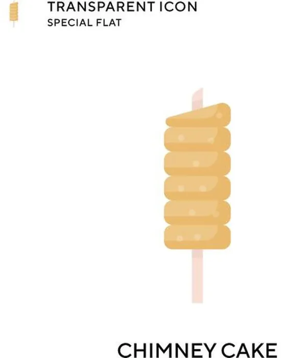 Framed Print : Chimney cake vector icon. Flat style illustration. EPS 10 vector