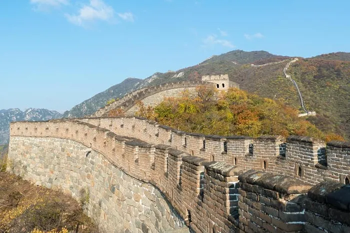 Framed Print : China The great wall distant view compressed towers and wall segments autumn season in mountains near Beijing ancient chinese fortification military l Framed Print : China The great wall distant view compressed towers and wall segments autumn season in mountains near Beijing ancient chinese fortification military l