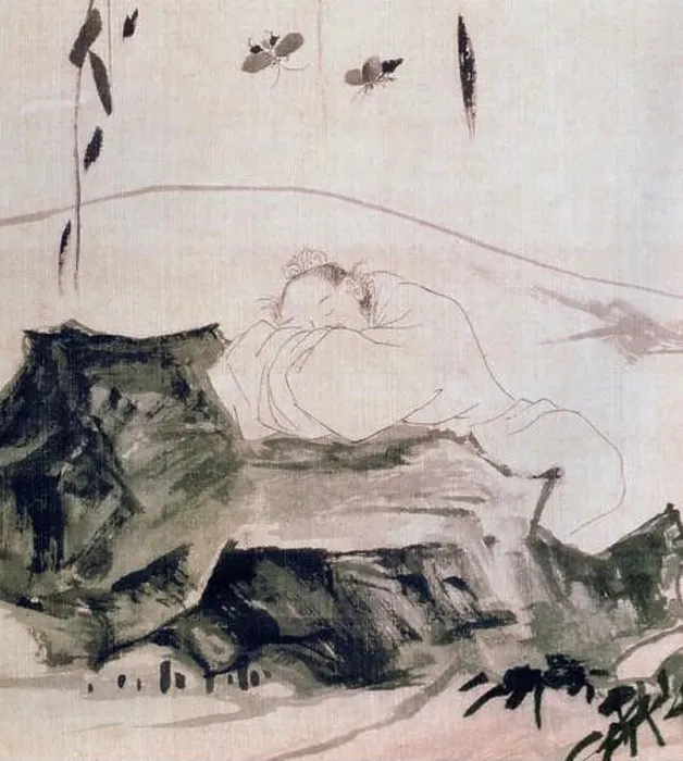 Framed Print : China: Zhuangzi Dreaming of a Butterfly