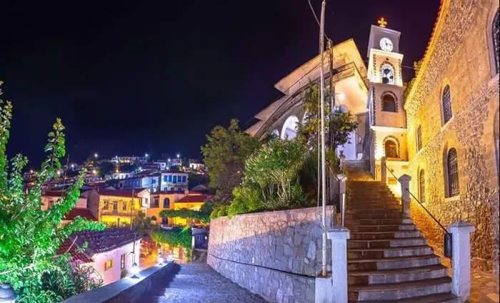 Framed Print : Chora is a traditional medieval village and capital of Samothraki island, Greece Framed Print : Chora is a traditional medieval village and capital of Samothraki island, Greece