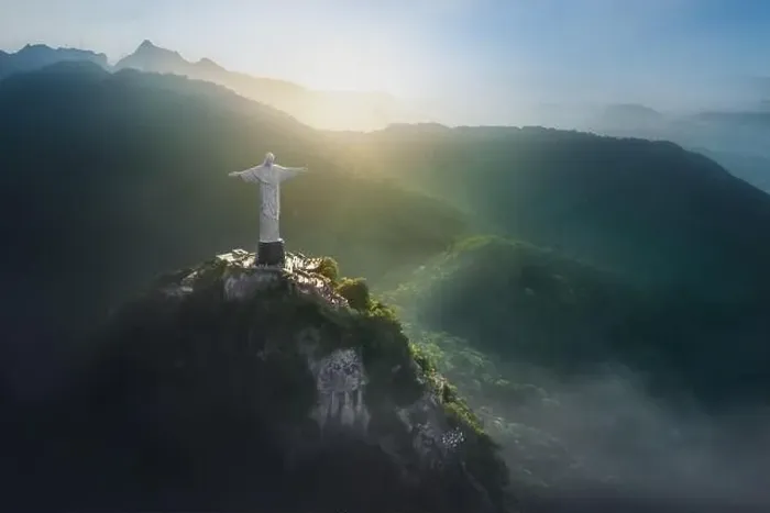 Framed Print : Christ the Redeemer Statue on top of Corcovado Mountain - Rio de Janeiro, Brazil Framed Print : Christ the Redeemer Statue on top of Corcovado Mountain - Rio de Janeiro, Brazil