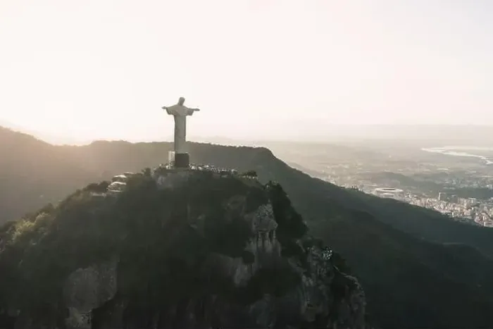 Framed Print : Christ the Redeemer Statue on top of Corcovado Mountain - Rio de Janeiro, Brazil Framed Print : Christ the Redeemer Statue on top of Corcovado Mountain - Rio de Janeiro, Brazil