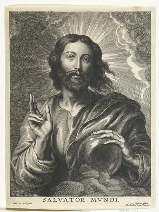 Framed Print : Christ as Salvator Mundi, Schelte Adamsz Framed Print : Christ as Salvator Mundi, Schelte Adamsz