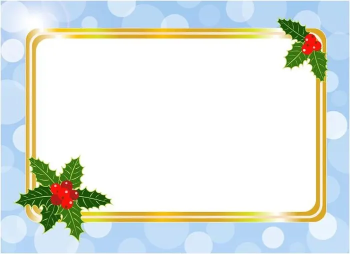 Framed Print : Christmas card frame design template with blank space for your text Framed Print : Christmas card frame design template with blank space for your text