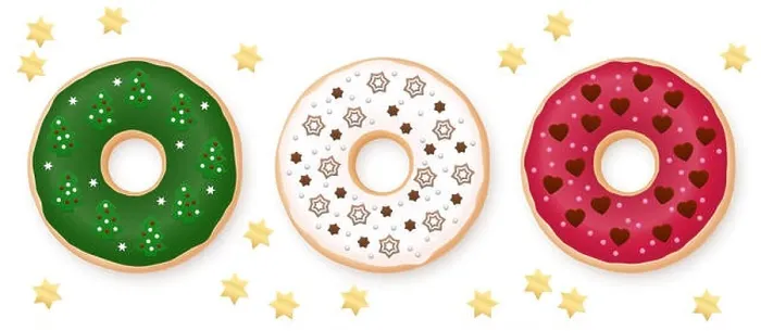 Framed Print : Christmas donuts set. Green, white and red donut decorated with sweet festive fondant - chocolate, marzipan and sugar stars, fir trees, snowflakes Framed Print : Christmas donuts set. Green, white and red donut decorated with sweet festive fondant - chocolate, marzipan and sugar stars, fir trees, snowflakes