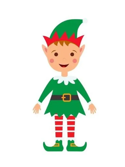 Framed Print : Christmas Elf Cartoon Framed Print : Christmas Elf Cartoon