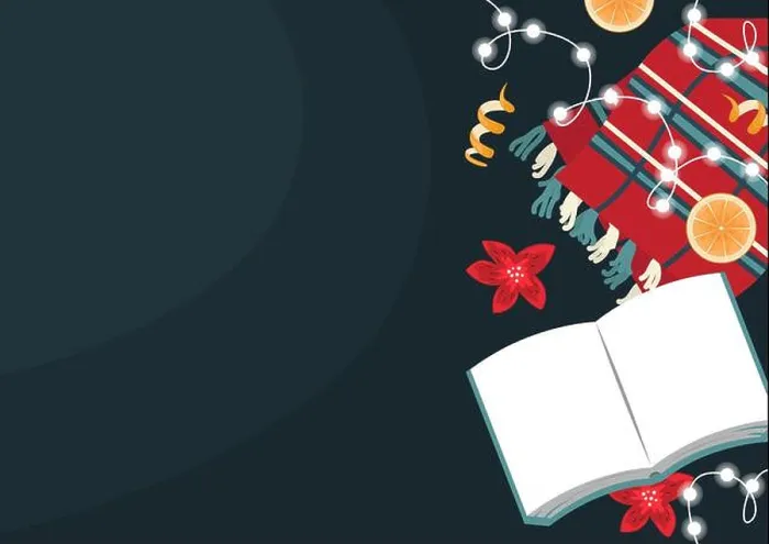 Framed Print : Christmas flat lay with a wool wardrobe, a book, a garland and orange slices. Christmas flat vector illustration Framed Print : Christmas flat lay with a wool wardrobe, a book, a garland and orange slices. Christmas flat vector illustration