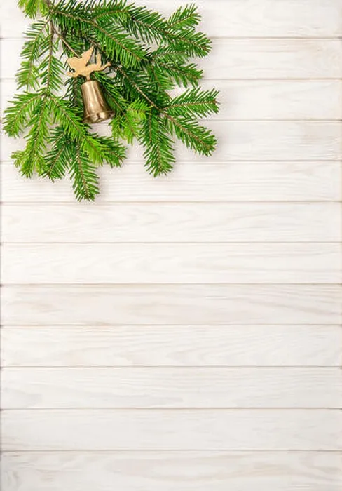 Framed Print : Christmas tree branches on bright wooden background. Undecorated evergreen twigs Framed Print : Christmas tree branches on bright wooden background. Undecorated evergreen twigs