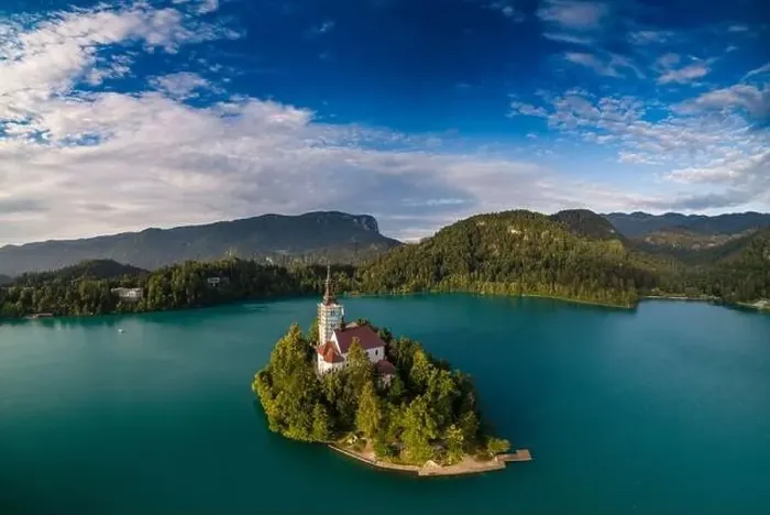 Framed Print : The Church of the Assumption, Bled, Slovenia Framed Print : The Church of the Assumption, Bled, Slovenia