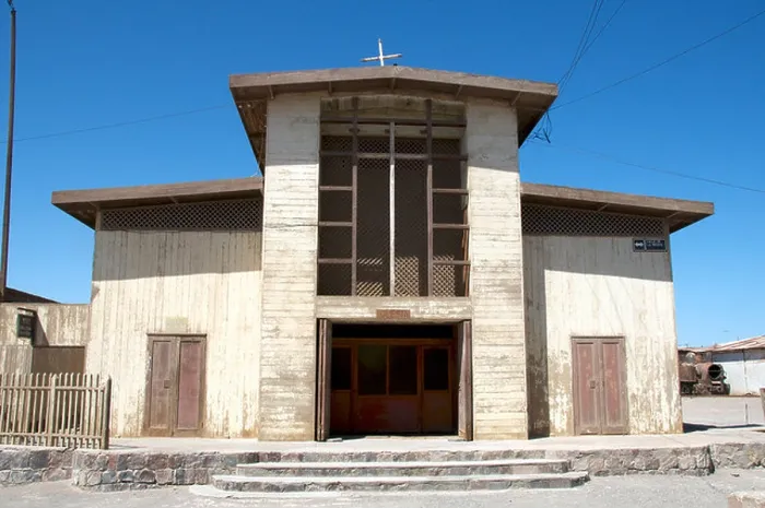 Framed Print : Church Humberstone nitrate ghost town Chile Framed Print : Church Humberstone nitrate ghost town Chile