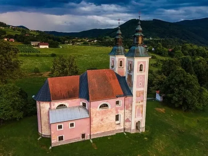 Framed Print : Church of Mother of the Good World ( Metere Dobrego Sveta in Konstanjevica na Krki, Slovenia Framed Print : Church of Mother of the Good World ( Metere Dobrego Sveta in Konstanjevica na Krki, Slovenia