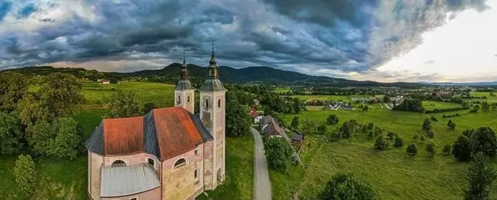 Framed Print : Church of Mother of the Good World ( Metere Dobrego Sveta in Konstanjevica na Krki, Slovenia Framed Print : Church of Mother of the Good World ( Metere Dobrego Sveta in Konstanjevica na Krki, Slovenia